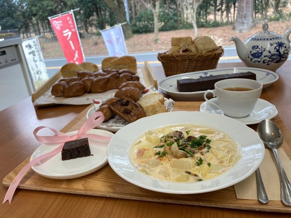 2025/2/8開催 ショコラガナッシュとカブのクラムチャウダーも一緒に