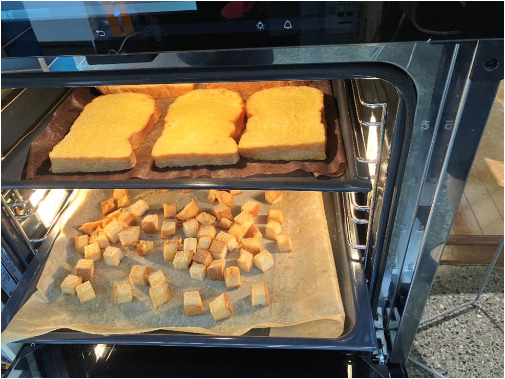 2025/6/7開催 フレンチトーストと一緒にクルトンもオーブンで!