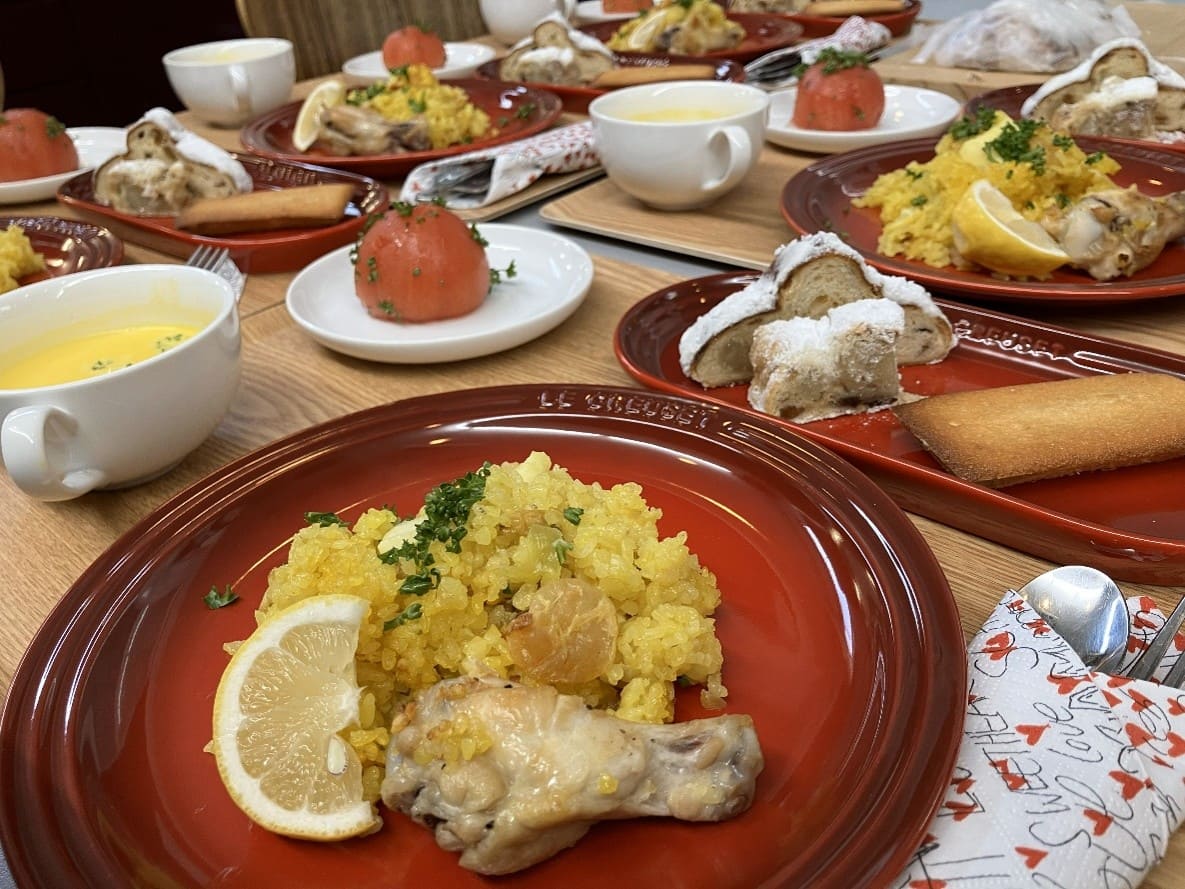 2025/12/9開催 トマトのマリネとにんじんスープで豪華に!✨🎄🎀