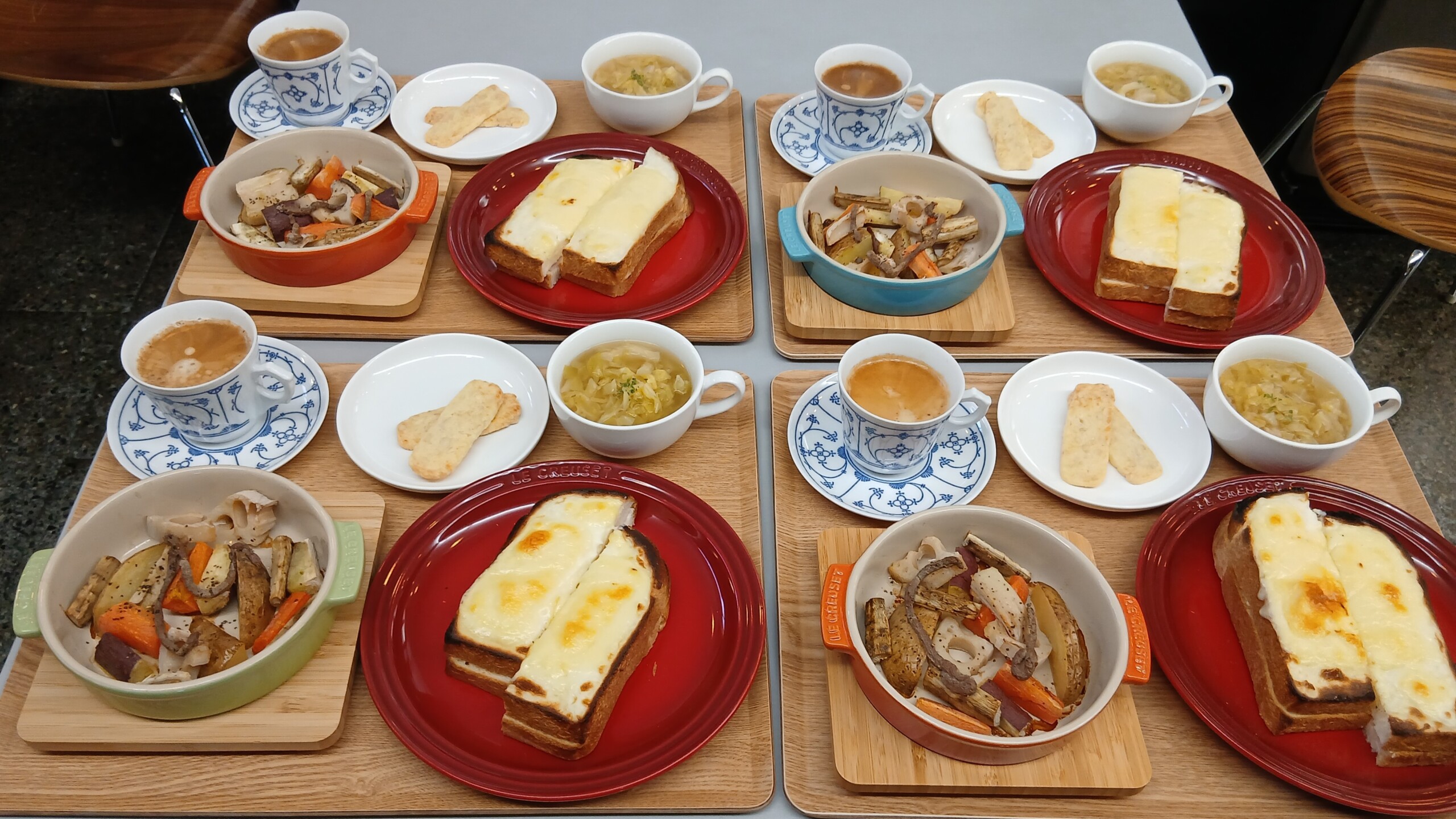 2026/2/28開催 クロックムッシュ、根菜のオーブン焼きで彩りも◎